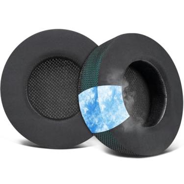Imagem de SOULWIT Almofadas De Substituição Para Fones Ouvido Corsair Virtuoso Rgb Wireless Xt Se, Auriculares Com Espuma Isolamento Ruído Alta Densidade, Espessura Adicional - Verde Escuro