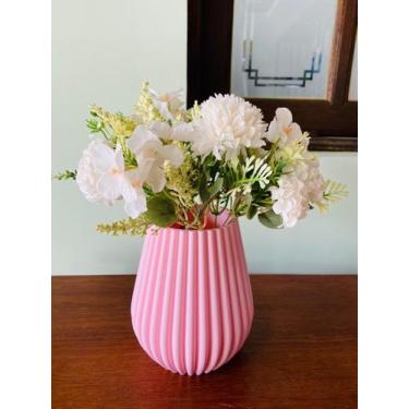 Imagem de Vaso Decorativo Gominhos Para Flores Naturais e ou Artificiais Plástic