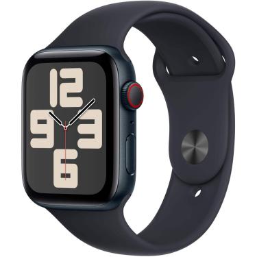 Imagem de Apple Watch SE 2ª geração (GPS + celular) Caixa de alumínio Midnight de 44 mm com pulseira esportiva Midnight - M/L - Midnight-MRH73LL/A