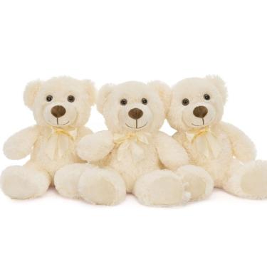 Imagem de Ursinhos de pelúcia recheados MaoGolan, chá de bebê de 13,5 cm, pacote com 3