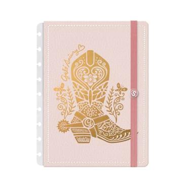 Imagem de Capa e Contracapa Para Caderno Iscool Disc M Gabi Saiury Boiadeira Rosa