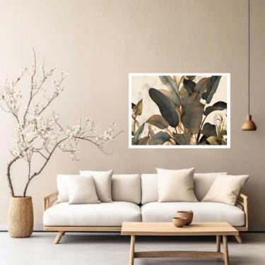 Imagem de Quadro Decorativo Folhagem Marron - 50x70cm - Quadros On-line, Moldura