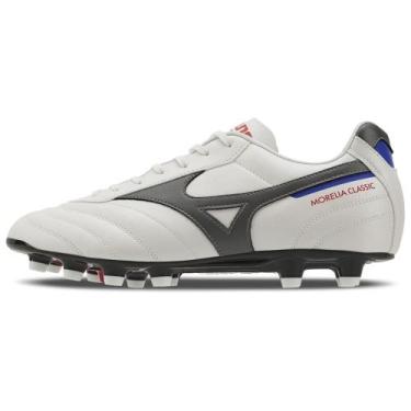 Imagem de Chuteira de Campo Masculina Mizuno Morelia Classic MD, Branco, 40