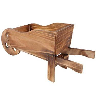 Imagem de Zerodis Vaso de Flores Decorativo de Carrinho de Mão, Design Inovador de Carrinho para Suculentas, Ornamento Perfeito para Casa, Decoração de Janela de Longa Duração da Planta