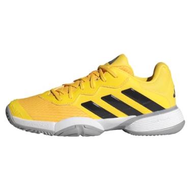 Imagem de adidas Tênis infantil unissex Barricade, Spark/Aurora Preto/Cinza, 2 Little Kid