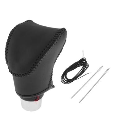 Imagem de Motoforti Capa de manípulo de mudança de marchas antiderrapante para Kia Soul 20-23 couro sintético preto