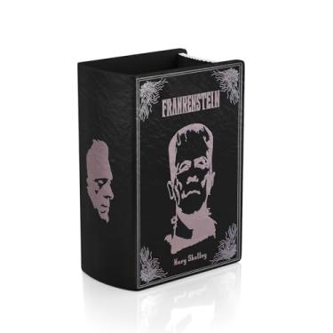 Imagem de Vaso de livro gótico, decoração de dia das bruxas, decoração de quarto interno, presente para amantes de livros, vaso de flores exclusivo Frankenstein