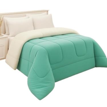 Imagem de Cobertor Queen Dupla Face - Sherpa Aveludado + Pele de Carneiro Peludo - Casal Premium (Verde Aqua)