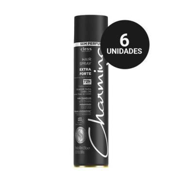 Imagem de Kit Profissional Hair Spray Charming Extra Forte Sem Perfume (6x400ml)
