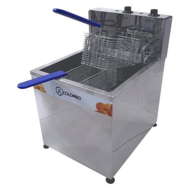 Imagem de Fritadeira Elétrica Água e Óleo JL Colombo Cuba 18 Litros 220V 8000W 1