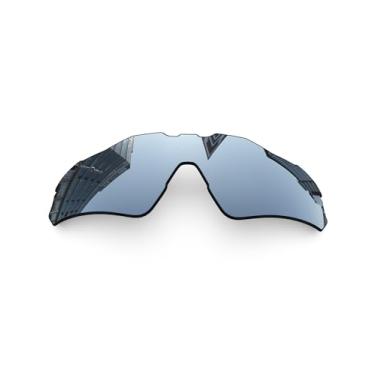Imagem de Lentes de reposição polarizadas de 1,6 mm para óculos de sol Oakley Radar EV Path OO9208, proteção UV, lentes espelhadas escuras, peças de reparo e kit (cromado prateado)