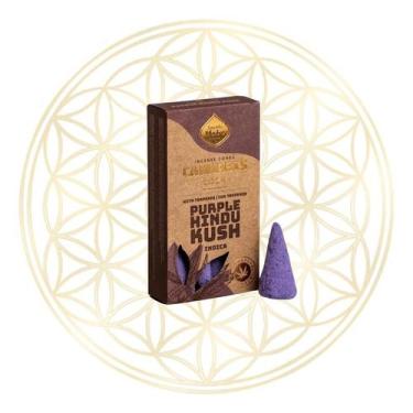 Imagem de Incenso Sagrada Madre Linha Terpenos Cone, Purple Hindu Kush