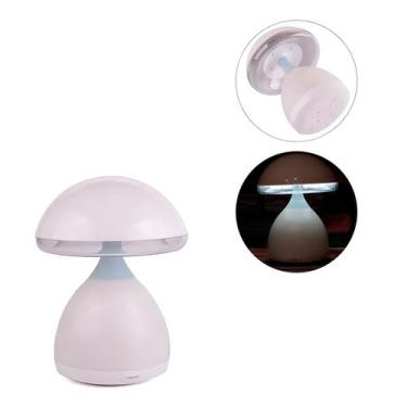 Imagem de Luminária Abajur LED Recarregável Cogumelo 7 Cores - GXM