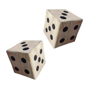 Imagem de Kit 2 Dados 6 Lados para Jogos RPG, Clube, Festa, Jogos Familiares - N