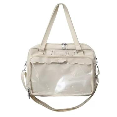 Imagem de Ita Bag Kawaii, bolsa tiracolo feminina, bolsa carteiro para Y2K, bolsa de ombro transparente, Branco, Medium