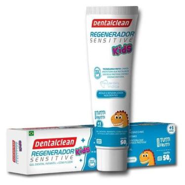 Imagem de Gel Dental Infantil Regenerador Sensitive Kids 50g Com Flúor - Dentalc
