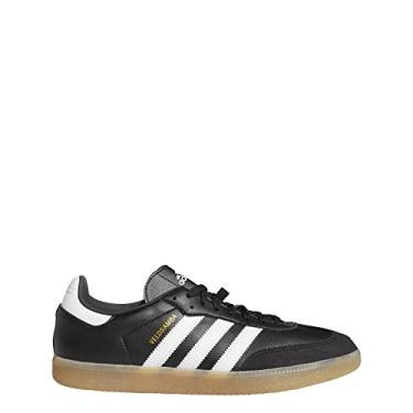 Imagem de adidas Tênis de ciclismo unissex adulto The Velosamba, Preto/branco/preto, 46