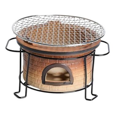 Imagem de WeiLaiKeQi Fogão a carvão, churrasqueira, forno, fogão de acampamento, multiuso para áreas externas, quintal, acampamento, salão de chá e viagens