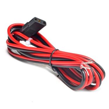 Imagem de Cabo de alimentação de rádio CB de 2 fios de 3 pinos com extremidades descascadas, substituição de cabo de alimentação fundido de 1,5 m para rádio amador Cobra Galaxy Midland Uniden Stryker Connex CB