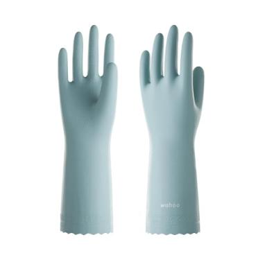 Imagem de LANON Protection Luvas De Limpeza Wahoo, Sem Forro, Para Lavar Louças, Borracha, Antiderrapantes, Spray Surfe, Tamanho Grande