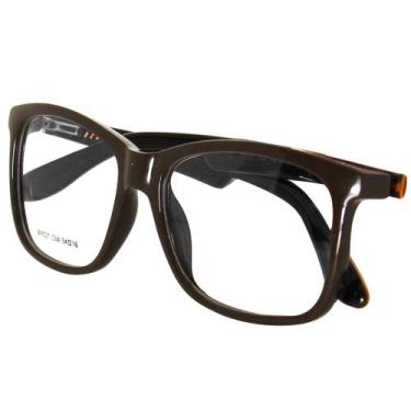 Imagem de Armação Óculos de Grau Acetato American Way BR027, Marrom