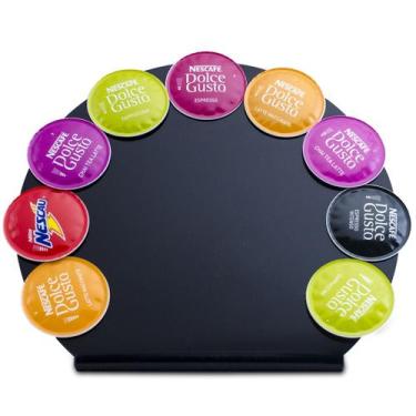 Imagem de Porta Cápsula Acrílico Dolce Gusto Preto - 9un.