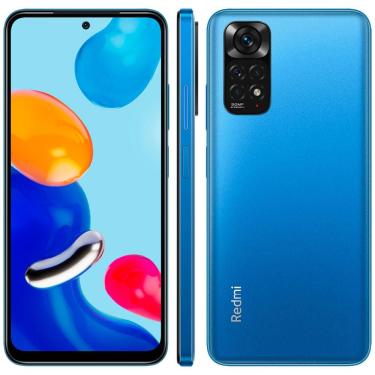 Imagem de Smartphone Xiaomi Redmi Note 11 Azul Escuro Tela de 6,43", 128GB, 4GB de RAM, Câmera Traseira Quádrupla, Android 11 e Processador Snapdragon 680