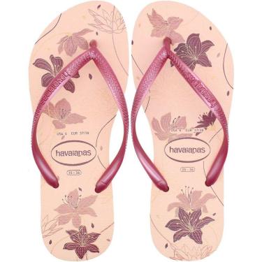 Imagem de Chinelo de Dedo Havaianas Slim Organic 2 Floral Feminino