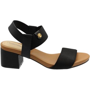 Imagem de Sandália Modare Ultraconforto Elástico Aplique Salto Bloco Grosso Feminina