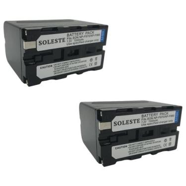 Imagem de KIT 2 BATERIAS NP F970 para ILUMINADORES DE LED T - SOLESTE