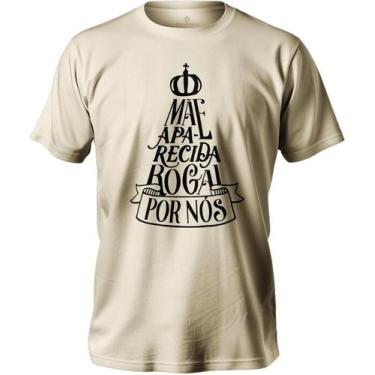 Imagem de Camiseta Católica Nossa Senhora Aparecida Feminina E Masculina Em Algo