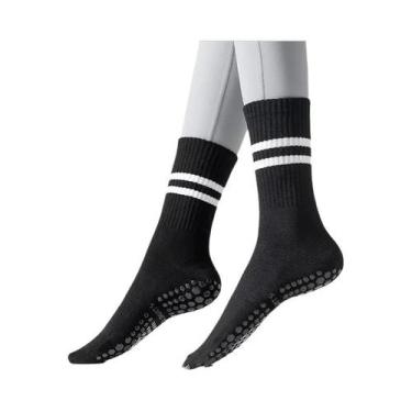 Imagem de Meias Antiderrapantes Para Yoga E Pilates Femininas, Meias Com Aderênc