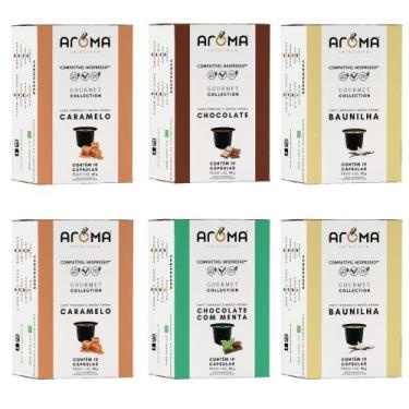 Imagem de 60 Cápsulas Café Aromatizados Aroma Selecione Escolha Sabores - Cápsul