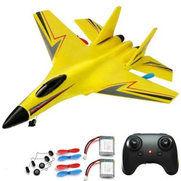 Imagem de Avião de controle remoto crohorizon para crianças Foam RC Yellow