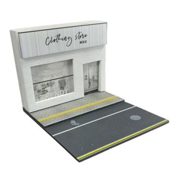 Imagem de YIJU 1/64 cenário de estacionamento Diorama com presente leve, estampa de exibição para colecionadores de carros de brinquedo, cenário de rua em miniatura,