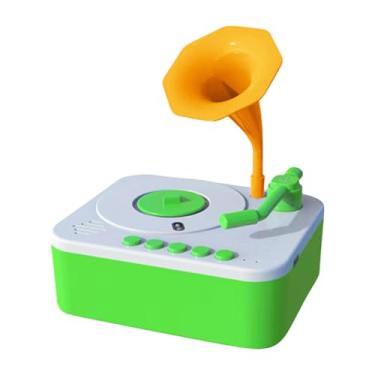 Imagem de Esquirla Gramofone infantil, dispositivo para história de dormir com 96 cartões, brinquedo portátil para aprender música, tocador de música para meninos de 3 a