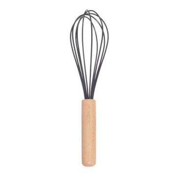Imagem de Fue De Silicone Bambu Batedor Fouet Ovos Clara Bolo 23cm - Ladiv Comer