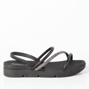 Imagem de Sandália Beira Rio Flatform 8387530 Preto, Preto, 91008, 36