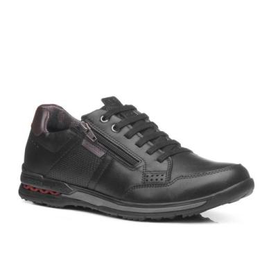 Imagem de Sapatênis Masculino Pegada Couro Legítimo e Modelo Veludo Confortável,