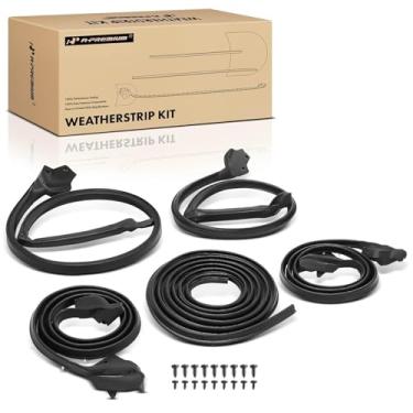 Imagem de A-Premium 5 peças de tiras de vedação para porta de carro, teto solar e tampa de porta-malas compatíveis com Chevrolet Camaro e Pontiac Firebird, 1970-1981, substitui P001-105