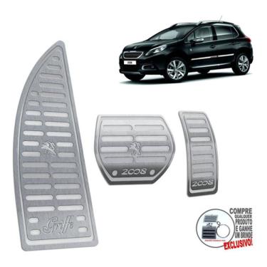 Imagem de Descanso + Pedaleira Peugeot 2008 Griffe 2019 2020 Prata