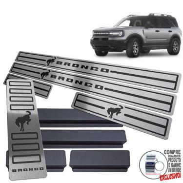 Imagem de Descanso + Soleira Ford Bronco Sport Preto Baixo Relevo