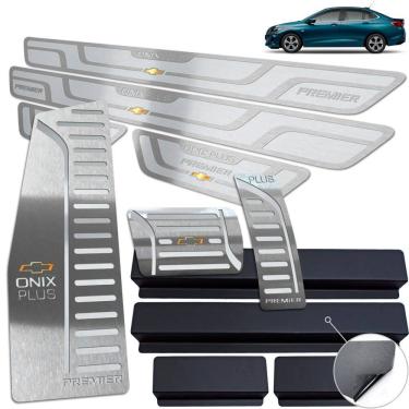 Imagem de Descanso Pedaleira Soleira Onix Plus Premier 2020 Prata