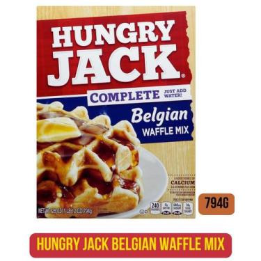Imagem de Mix de massa de panqueca hungry jack 907g 794g 453g, BELGIAN WAFFLE MI