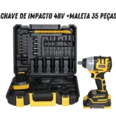 Imagem de Chave De Impacto 48v Profissional Nk30029 Maleta 35 Peças. - NAKASAKI