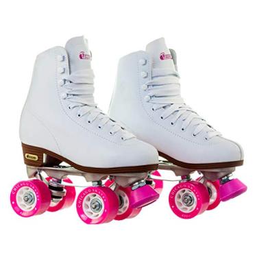 Imagem de Patins clássicos premium Chicago de 4 rodas, branco