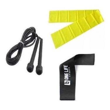 Imagem de Mini Band Forte + Corda Em Pvc + Faixa Leve 1,2 - Infinity