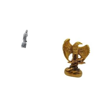 Imagem de Fenteer Estátua de Guan Yin Escultura de Pedra Colecionável Feng Shui Decoração Budista para Corredor Interno Quarto Lareira Mesa Estantes Casa Sala de Jantar