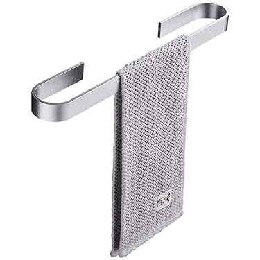 Imagem de Toalheiro, espaço para terno, alumínio, banheiro, toalheiro, dobrável, cabideiro/a/45 cm (A 25 cm)