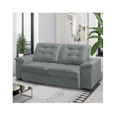 Imagem de Sofá RBF Móveis Ypê 3 Lugares 212cm Retrátil Reclinável com Molas Ensacadas